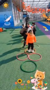 🚚พร้อมส่งในไทย 🚚🇹🇭ห่วงฝึกกระโดดเสริมสร้างกล้ามเนื้อที่แข็งแรง 10ชิ้น (38-42 cm)การฝึกทักษะการทรงตัว