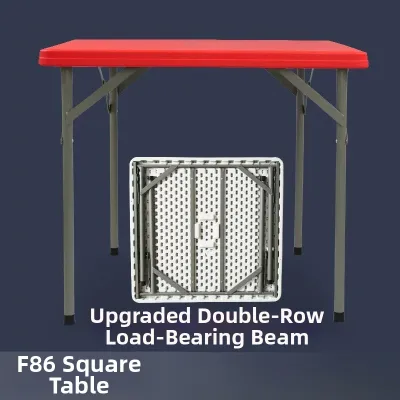 Foldable Multipurpose Plastic Square Table