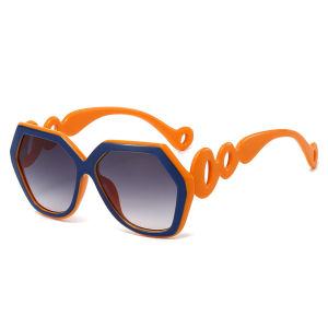 2025 Hexagon Women Sunglasses Brand Designer Color Patchwork Hollow Out Circle Elegant Travel Ladies Sun Glasses Retro