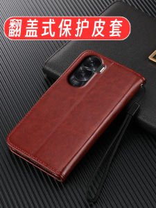 เคสโทรศัพท์ Huawei Honor X50i แบบมีซิปปิด หนัง PU นุ่ม ป้องกันการตกหล่น พร้อมช่องใส่บัตรและสายรัด สำหรับผู้ชายและผู้หญิง