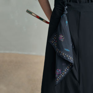 Chic Warrior Style Silk Scarf