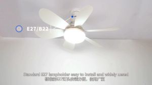 GREEN WIND Small Ceiling Fan With Light Remote Control Simple Fan Lamp Mini Ceiling Fan Cooling Sudden-stop Protection