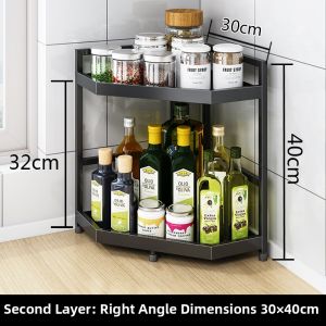 Stainless Steel Multifunctional Spice Storage Rack