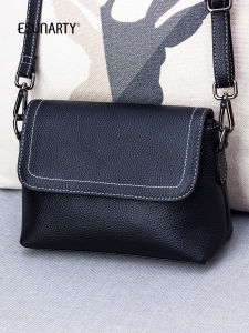 Soft Leather Crossbody Bag Womens Casual Versatile Small Square Bag Middle-Aged Mom Single Shoulder Bag Fashionable Korean Style