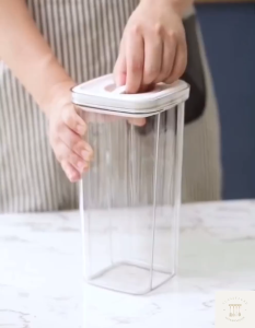 Plastic Airtight Jar Airtight Acrylic Container Whole Grains Storage Jars Snack Kitchen Storage Box