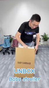 รถเข็นเด็ก รถเข็นเด็กพับได้ น้ำหนักประมาณ 3.8 kg. ถือขึ้นเครื่องบินได้ น้ำหนักเบา พับเก็บง่าย มีของพร้อมส่งในไทย