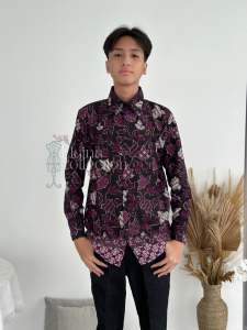 [Elaina Collection] Dress BATIK ALENA PEPAYA (PREMIUM) / [SM L XL XXL] / DRESS PESTA /DRESS KEBAYA / GAUN PESTA / DRESS WISUDA / DRESS WANITA TERBARU