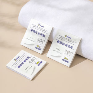 Portable Pocket Size Hair And Dust Roller Clothes Sticky Brush Convenient Note-taking Tool Tearable Paper Roll Garment Care