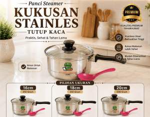 PANCI SUSU/KUKUSAN MINI/STEAMER STAINLES MURAH CUCI GUDANG