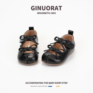 GINUORAT | Giày Da Đế Mềm Phong Cách Công Chúa Nam Pháp cho Bé