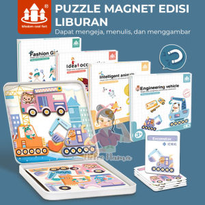 Mainan Puzzle Magnetik Mainan Edukasi Anak Magnetic Sticker Box Puzzle