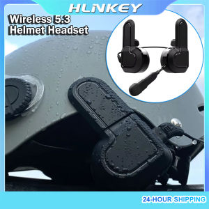 HLINKEY X2 Motorcycle Helmet Headset Wireless Hands-free Call Kit Bluetooth 5.3 Waterproof MP3 Music Player Speaker Earphone