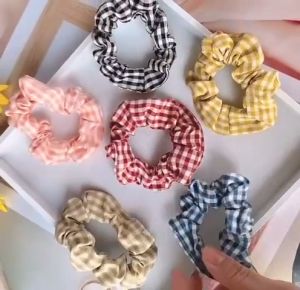 IKAT RAMBUT SCRUNCHIE KOREA STYLE / KUNCIRAN RAMBUT MODEL KOREAN / IKAT CEPOL RAMBUT YUONE