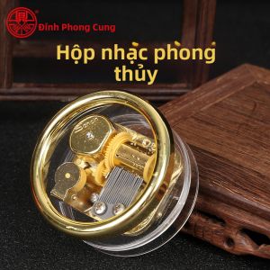 DINGFENGGE | Hộp Nhạc Mini Đồng Quay Tay Sky Castle