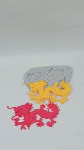 Cetakan Silikon Mould Motif Chinese Dragon Naga Cina Imlek Cetakan Fondant Jelly Coklat Kue Puding