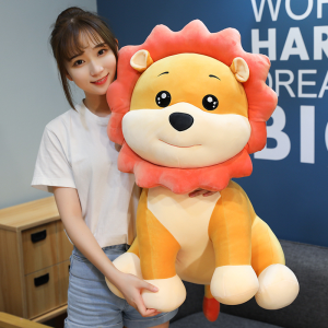 Gấu bông Vua Sư Tử Ngồi chất Miniso siêu mịn 100% gòn mềm không nhăn