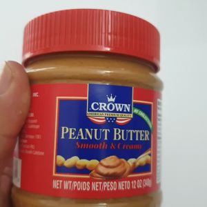 Bơ Đậu Phộng Smooth Creamy hiệu crown hũ 340g nhập khẩu Mỹ