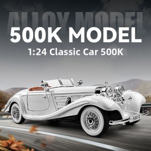 JUANNUO | Mercedes Benz 500K Antique Car Replica Alloy Model Collectible Toy