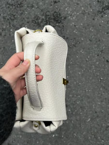 Simplified Design Soft Leather Versatile Commuter Bag Handbag Litchi Pattern Single Shoulder Small Square Bag Large Capacity Crossbody Bag for Women