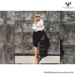 Black Pencil Skirt กระโปรงทรงสอบ H&M สีดำ ผ้าหนา ยืดหยุ่น ไซส์ EUR 34 / XS สวยเรียบ คลาสสิก พร้อมส่ง