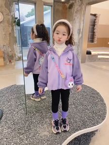 ZANRA แจ็คเก็ตเด็ก คุโรมิ เสื้อกันหนาวเด็กผู้หญิง ผู้หญิง เสื้อฮู้ดกันหนาวด้านล่าง เสื้อฮู้คุโรมิ