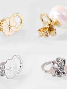 Sterling Silver Earplug Big Ear Stud Fixed Anti-Drop Back Plug Heavy Earrings Push-up Support Super Tight Sleep No Need to Take off Earplugs for Women