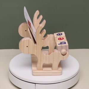 Wooden Word Spelling Game Vowel Letter Pairing Alphabet Learning Toys Letters Reading Building Blocks for Kids Early Education