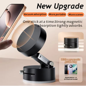 Cammuo 360° Rotation Double Sided Vacuum Car Mounted Adsorption Bracket Lazy Multifunctional Foldable Phone Holder