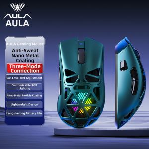 AULA | Gaming Mouse Lightweight Hollow Design 3-Mode Connectivity