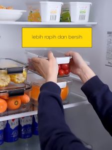 Wadah Makanan Kulkas Food StorageBox Kotak Penyimpanan Makanan Buah Sayur Bekel trasparan