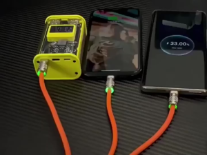 120W 6A Super Fast Charging 3 in 1 Cable Liquid Silicone Cable Quick Charge Fast Charging Cable LED 6A Orange Charging Cables USB 120W Portability