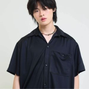 (PAINKILLER) SPIRIT OPEN COLLAR SHIRT / เสื้อเชิ้ตผู้ชาย แขนสั้น เสื้อผ้าผู้ชาย แฟชั่นผู้ชาย เพนคิลเลอร์ / menswear PAINKILLER / SS SHIRT / AW24