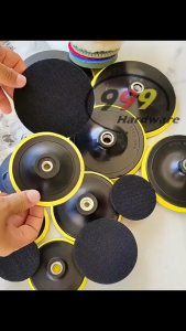 999 Velcro Backing Pad/ Hook and Loop Buffing Pad/ Self Adhesive Polishing Disc/ Flat Foam Polishing Sponge Pad/ Waxing Sponge Pad/ Backer Plate/ Car Polisher Buffer Pad/ Drill Adaptor/ Car Paint Care Polishing Pad Disc/ Sanding Pad
