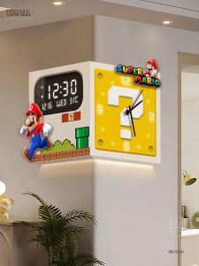 CTYLIGHTZ | Corner Living Room Year-Round Digital Clock Double-Sided