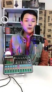 SK500 Live Sound Card Audio Mixer Bluetooth Sound Effects Voice Changer for Phone PC Live Stream Karaoke Recording Microphone