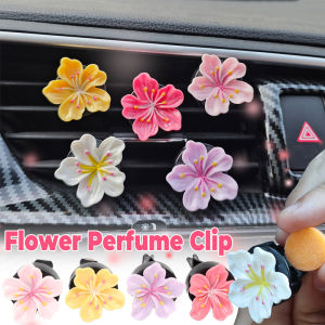 10PCS Flower Aromatherapy Car Air Outlet Decoration Perfume Clip Air Freshener Colorful Flora Decor Auto Accessories