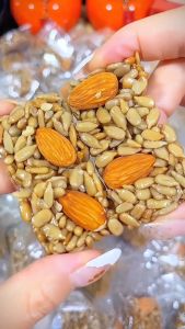 WooNut Crispy Sunflower Seed and Almond Snack Cookies Kids Gift Handmade