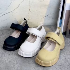 CLT005 Sepatu Wedges Wanita Fashion Import Sepatu Docmart Korean Kekinian Bisa COD (With Box)