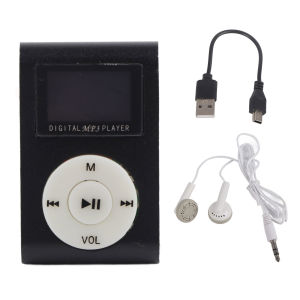 Portable Music Player Back Clip MP3 Sports MP3 Portable Mini MP3 Music Player Sports BackClip LCD Screen MP3 Support Memory Card