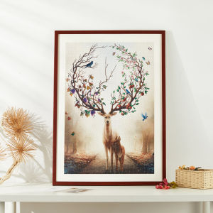Puzzle Frame 1000 Pieces 50x75 Frame 500 Pieces 2000 Pieces Mounted Picture Frame Wall-Mounted Solid Wood Photo Frame Customization Minimalist