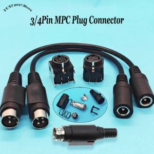 1/2 Chiếc 3/4 Pin MPC Nam/Nữ Đầu Cắm Có Lò Xo Đầu Tròn Khóa Cho Âm Thanh DIY Điện Tử Nữ DC Cổng Kết Nối