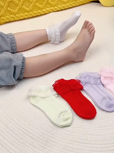 White Socks For Baby Girl Socks Kids Lace Dance Socks For Girls 1-11years Old School Socks