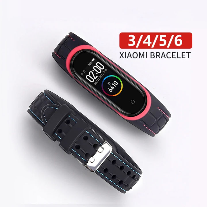 Silicone Strap For Xiaomi Mi band 7 6 5 4 Bracelet Sport belt ...