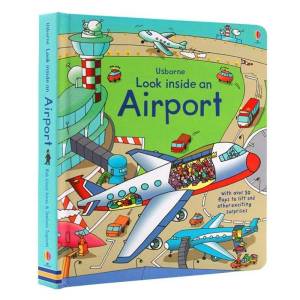🌟New🌟 Airport หนังสือเสริมความรู้ หนังสืออ่านภาษาอังกฤษ lift the flap look inside
