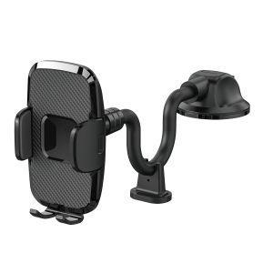 360° Rotating Car Phone Holder Universal Windshield Dashboard Phone Mount Flexible Long Arm Bracket Support GPS Suction Base