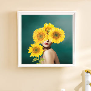 Bathroom Wall Art Storage Box Foldable Shower Cabinet Toilet Clothes Storage Rack Waterproof Bath Room Organizer