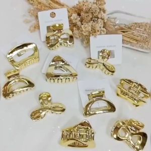 JEPIT RAMBUT GOLD KOREAN STYLE & JEDAI WARNA EMAS VINTAGE