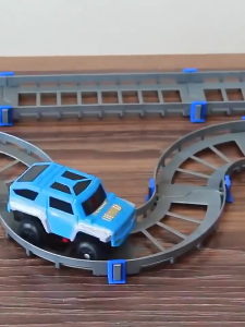 60+pcs DIY Truck Track Electric Car Set – Double Layer Racing Track for Kids - Ship out within 2days