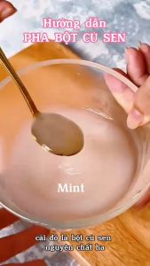 Tinh Bột Củ Sen 100% Nguyên Chất Từ Củ Sen Tươi - Hủ Thủy Tinh Cao Cấp 500gr