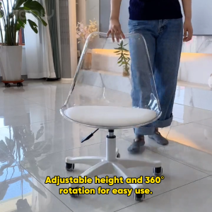 AIODIY Computer chair with simple backrest for home use sitting for long periods of time without fatigue office work study books desks and chairs acrylic rotating lift chair